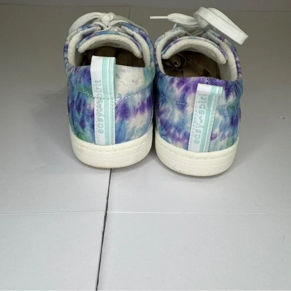 Easy Spirit Tie-Dye Sneakers Size 8.5 | Comfy Canvas Lace-Up Casual Shoes - Picture 3 of 8